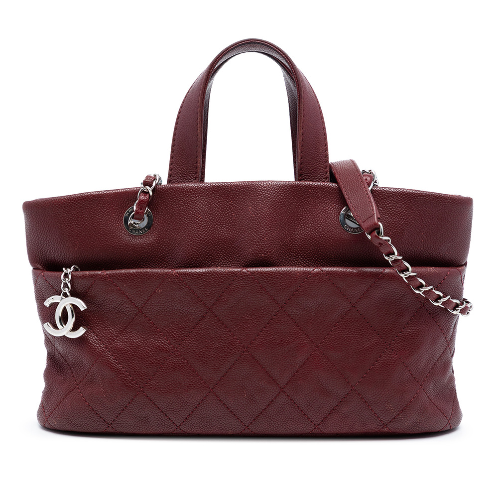 Pre-Loved Chanel Quilted Caviar Shopping Tote